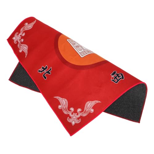 Garneck Quadratische Mahjong Matte Rot mit Dickem Rutschfestem Design Spieltischdecke für Mahjong Paigow und Kartenspiele für Spielabende Robuste und Langlebige Tischmatte Garneck Quadratische Mahjong Matte Rot mit Dickem Rutschfestem Design Spieltischdecke für Mahjong Paigow und Kartenspiele für Spielabende Robuste und Langlebige Tischmatte von Garneck