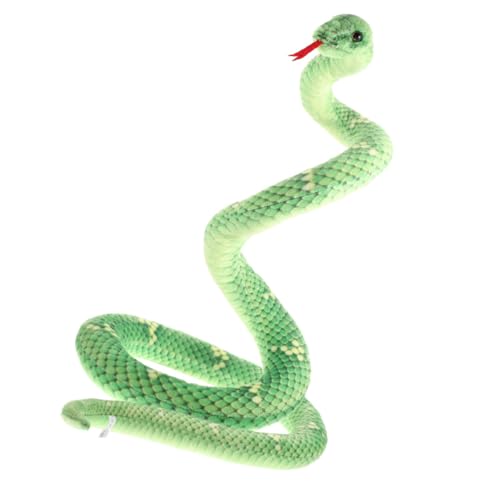 Garneck Realistic Plush Snake Toy Funny Prank Decor for Halloween Parties Events Soft Stuffed Serpent Prop Great for Pet Playtime von Garneck