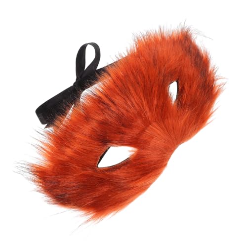 Garneck Realistische Halbe Fuchsmaske aus Fell mit Verstellbarem Riemen Leichte Tiermaske für Frauen für Halloween Cosplay Maskenbälle und Kostümpartys Garneck Realistische Halbe Fuchsmaske aus Fell mit Verstellbarem Riemen Leichte Tiermaske für Frauen für Halloween Cosplay Maskenbälle und Kostümpartys von Garneck