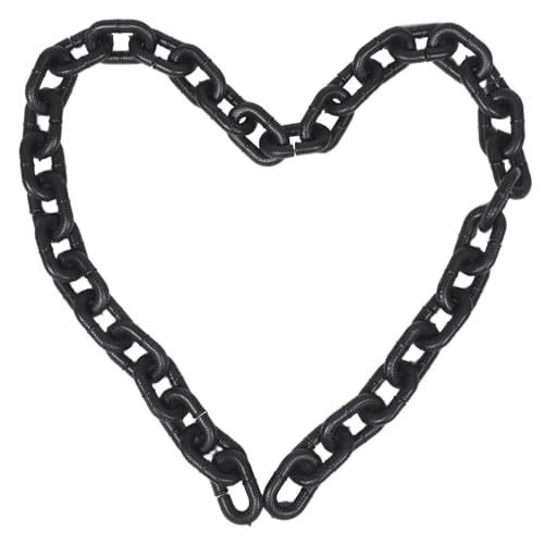 Garneck Realistische Halloween Kette Schwarze Kunststoffkette Dicker Party Requisite für Karneval Dekoration Escape Film Bar Zubehör Garneck Realistische Halloween Kette Schwarze Kunststoffkette Dicker Party Requisite für Karneval Dekoration Escape Film Bar Zubehör von Garneck