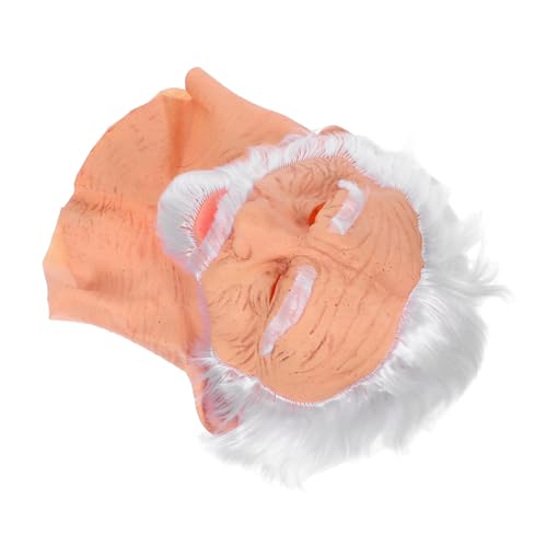 Garneck Realistische Old Grandpa Maske mit Weißem Haar und Atmungsaktives Weiches Material Kompletter Kopfschutz für Halloween Karneval und Lustige Partys für Langes Tragen von Garneck