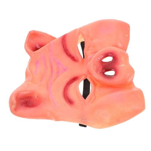 Garneck Realistische Schwein Halbgesichtsmaske aus Atmungsaktivem Material für Halloween Party Cosplay Lustige Tiermaske Wiederverwendbar für Erwachsene Party Requisiten von Garneck