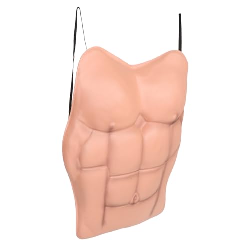 Garneck Realistischer Muskelanzug für Herren Eva Halbkörper Kostüm für Halloween Cosplay und Mottopartys Leicht und Langlebig Künstliche Muskelbrust für Optimale Bewegungsfreiheit von Garneck