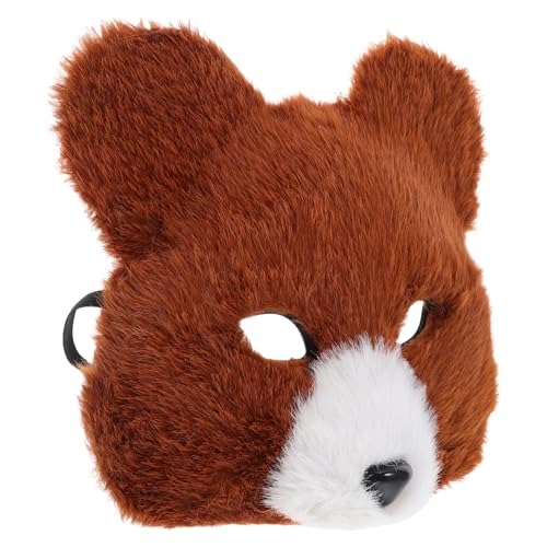 Garneck Realistisches Bärenkostüm Maske Plüsch Tiergesicht Cosplay Maskerade Atmungsaktiv Leicht Halloween Karneval Party Zubehör Garneck Realistisches Bärenkostüm Maske Plüsch Tiergesicht Cosplay Maskerade Atmungsaktiv Leicht Halloween Karneval Party Zubehör von Garneck