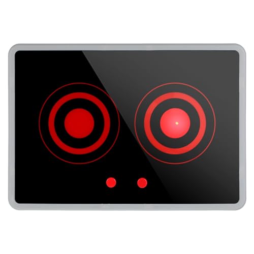Garneck Realistisches Induktionskochfeld mit Licht Sound Kinderspielküche Zubehör für Kleinkinder Sicherheitsförderndes Lernspiel Batteriebetriebenes Küchenutensil Küchenrollenspiel von Garneck