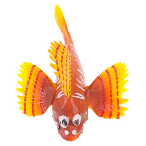 Garneck Realistisches Kunststoff Fischmodell Kleines Tier Ornament Lebensechte Simulation Pädagogisches Lernspielzeug Dekoration für Schreibtisch und Garten Langlebig von Garneck