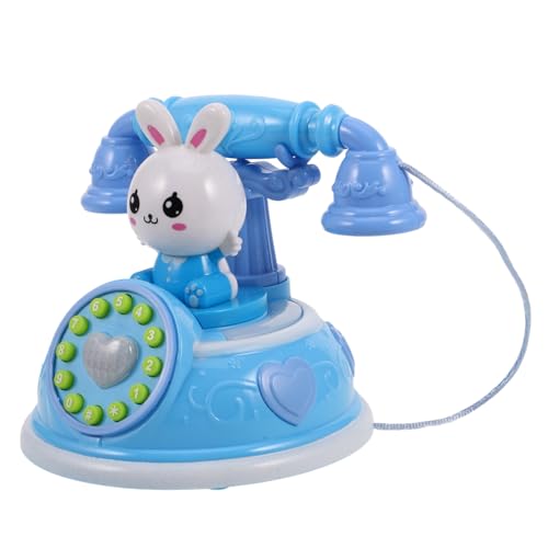 Garneck Retro-Telefonspielzeug Telefon für den Unterricht -Telefone Gunst der Geburtstagsfeier Kinderspielzeug-Festnetztelefon tun EIN Telefon Plastik Himmelblau von Garneck