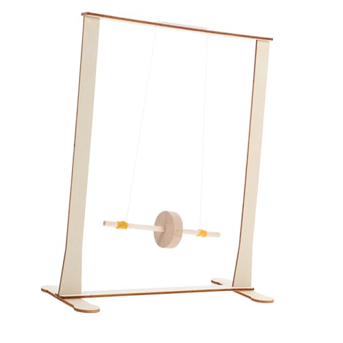 Garneck Roller -Swing -Instrument Lernset Physik Lernspielzeug Aus Holz Werkzeuge Für Physikexperimente Physik-experimentiergeräte Physikspielzeug Aus Holz Maxwell Radmodell Hölzern Beige von Garneck