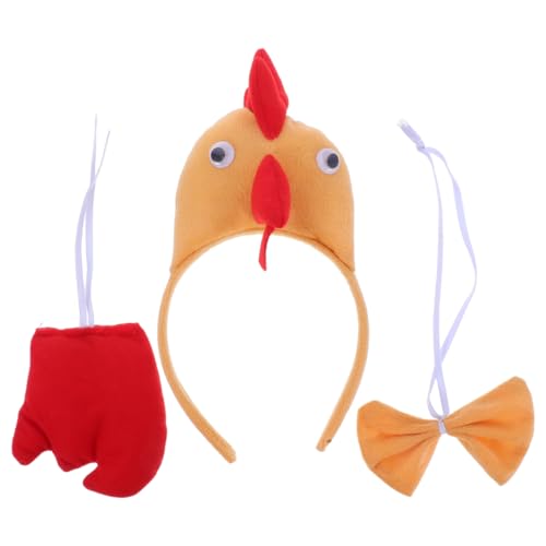 Garneck Hühner-Stirnband Rooster Hühnerkostümzubehör Hühnchen Tierkostüm Hahn Kamm Kopfband Hühnchen Kopfband Stirnband Bowtie Für Halloween Dress Cosplay Party Garneck Hühner-Stirnband Rooster Hühnerkostümzubehör Hühnchen Tierkostüm Hahn Kamm Kopfband Hühnchen Kopfband Stirnband Bowtie Für Halloween Dress Cosplay Party von Garneck