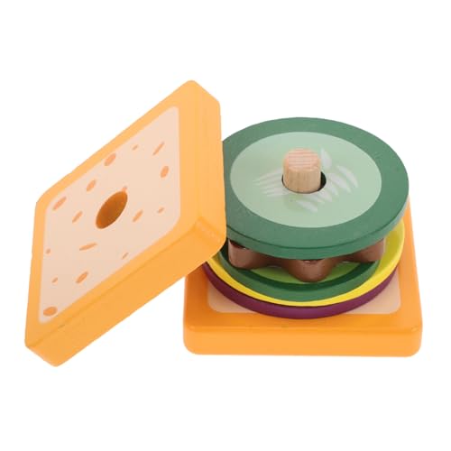 Garneck Sandwich Spielset aus Holz Pädagogisches Rollenspielzeug Feinmotorik und Hand Augen Koordination für Jungen und Jahren Stapelbaren Lebensmitteln für Kreatives Garneck Sandwich Spielset aus Holz Pädagogisches Rollenspielzeug Feinmotorik und Hand Augen Koordination für Jungen und Jahren Stapelbaren Lebensmitteln für Kreatives von Garneck