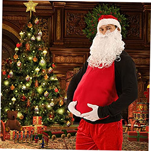 Garneck Santa Belly Polsterung Weihnachtsmann Kostüm Zubehör Unisex Fake Bauch für Weihnachtsfeier Karneval Halloween Party von Garneck