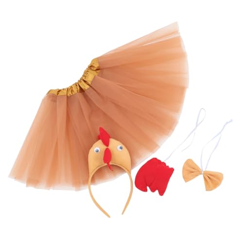 Garneck Satz Osterparty Verkleiden Sich Hühnerkostümhut Hühner-outfit Hahn-huhn-kostüm Hühnerkostüm Für Hühner Kopfband Truthahnkostüm Hühnchen-tutu-rock Brown Baumwolle Garneck Satz Osterparty Verkleiden Sich Hühnerkostümhut Hühner-outfit Hahn-huhn-kostüm Hühnerkostüm Für Hühner Kopfband Truthahnkostüm Hühnchen-tutu-rock Brown Baumwolle von Garneck