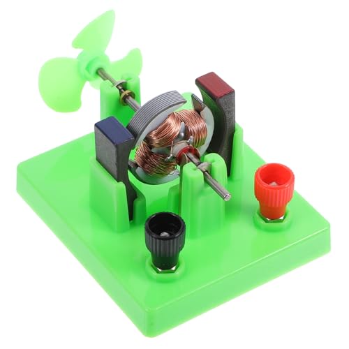 Garneck Satz elektrischer Untersetzungsmotoren experimentierkasten Motormodell Gleichstrommotor Modell Bausatz für elektrische Schaltungen Modell Elektromotor Motor- Light Green von Garneck