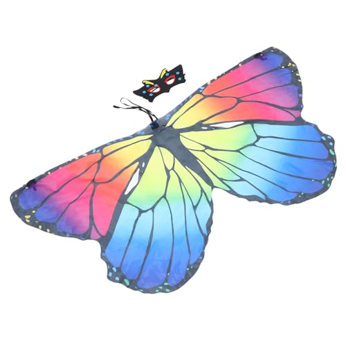 Garneck Schmetterlingsflügel Cape für Verkleidungsumhang für Halloween Karneval und Partys und Leicht Auszuziehen Perfektes Cosplay Zubehör für Mädchen Garneck Schmetterlingsflügel Cape für Verkleidungsumhang für Halloween Karneval und Partys und Leicht Auszuziehen Perfektes Cosplay Zubehör für Mädchen von Garneck