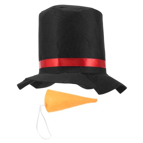 Garneck Schneemann Hut mit Nase Langlebiges Cosplay Kostüm Zubehör Festlicher Partyhut für Weihnachten Geburtstage und DIY Dekoration Robust und Wiederverwendbar Garneck Schneemann Hut mit Nase Langlebiges Cosplay Kostüm Zubehör Festlicher Partyhut für Weihnachten Geburtstage und DIY Dekoration Robust und Wiederverwendbar von Garneck