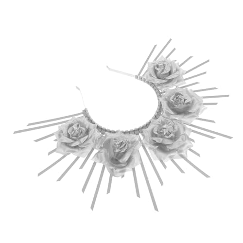 Garneck Schönes Stirnband Damen Haar-accessoire mit Blumen-design Robust und Praktisch Geeignet für Cosplay Halloween Hochzeiten Bankette und Themenpartys Einfach zu Tragen und Vielseitig von Garneck