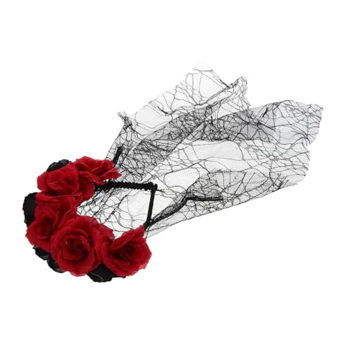 Garneck Schwarzes Halloween Stirnband mit Schleier Kreatives Kostüm Accessoire für Erwachsene für Cosplay Halloween Partys und Kostümpartys Sicherem Tüllmaterial Garneck Schwarzes Halloween Stirnband mit Schleier Kreatives Kostüm Accessoire für Erwachsene für Cosplay Halloween Partys und Kostümpartys Sicherem Tüllmaterial von Garneck