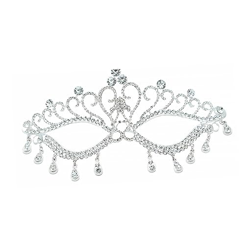 Garneck Silberne Masquerade Maske mit Funkelnden Strasssteinen Leichte Party Kostüm Maske für Halloween Karneval Maskenball und Tanzveranstaltungen Damen und Mädchen Verkleidung Garneck Silberne Masquerade Maske mit Funkelnden Strasssteinen Leichte Party Kostüm Maske für Halloween Karneval Maskenball und Tanzveranstaltungen Damen und Mädchen Verkleidung von Garneck