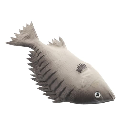 Garneck Simulation Fischmodell Künstlicher Kleiner Fisch Fischfigurenmodell Simulation von Tierfiguren realistischer Fisch Kinderspielzeug Plastikfisch Künstliches Fischmodell Pu Grau von Garneck