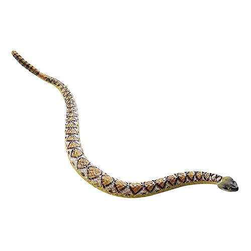 Garneck Simulation PVC Snake Model Realistische Schlangenfigur Für Junge Mädchen Als Lernspielzeug Und Dekoration Für Garten Und Halloween von Garneck