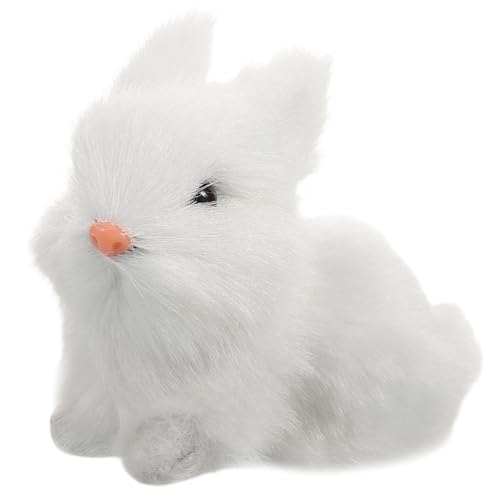 Garneck Simulations Kaninchenspielzeug Kleine Stofftiere Osterpuppen Kuscheltiere Für Jungen Hasenfigur Simulations Osterhase Kaninchenfigur Hasen Partygeschenke Weißer von Garneck