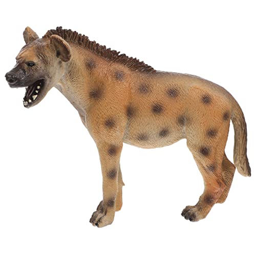 Garneck Simulationshyänenmodell Imitation eines Hyänenspielzeugs tierisches kognitives gartendekoration gartendeko rostoptik Hyänenspielzeug für Wildtiermodell Plastik von Garneck