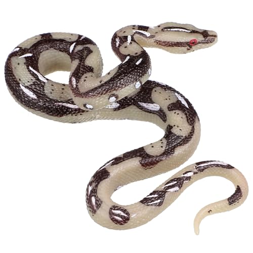 Garneck Simulationsmodell Schlangenspielzeug, Realistische PVC-Schlange für Halloween-streiche, Gruseliges Tierspielzeug, Mehrfarbig, 5,90 X 4,33 X 2,28 Zoll von Garneck
