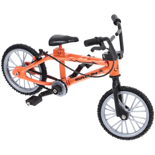 Garneck Simulationsrad Mini Puppe Fahrzeugspielzeug kleines künstliches Fahrrad kleines Fahrrad kleines Mountainbike Legierung Orange Garneck Simulationsrad Mini Puppe Fahrzeugspielzeug kleines künstliches Fahrrad kleines Fahrrad kleines Mountainbike Legierung Orange von Garneck