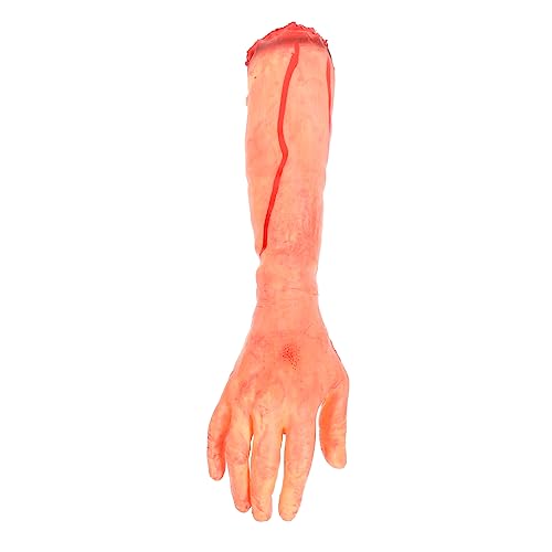 Garneck Simulierte Abgetrennte Hand Halloween-Requisiten Halloween- Geist Gefälschter Arm Beängstigend Blutig Gruselige Halloween-Dekorationen Halloween-körper Baumwolle von Garneck