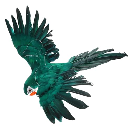 Garneck Simulierte Papagei Garten Statue Realistische Papageien Dekoration für Außenbereich Ornament für Garten Balkon und Zuhause Grün von Garneck