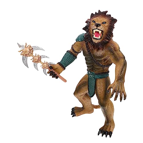 Garneck Simulierte Wilde Tiere Werwolf-Soldaten-Ornament Mini-werwolf-skulpturen Mini-werwolf-Modell Russische Soldaten Actionfiguren Statue Mini-tierspielzeug Plastik Puzzle Sammlung Kind von Garneck