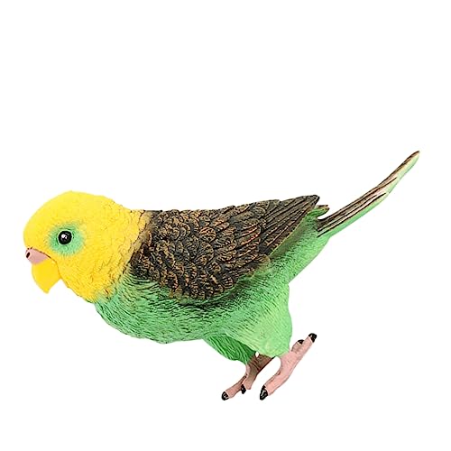 Garneck Simulierter Wellensittich für kinderspielzeug wohnungsdeko Tiermodell kalanchoe Auto Papagei Dekoration Wellensittich Plastik Green von Garneck