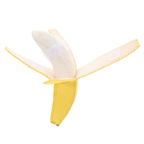 Garneck Simuliertes Bananenspielzeug Kinderspielzeug Sensorisches Lernspielzeug Kleinkindspielzeug kleine Kinderbanane Aufklärungsspielzeug für Vlies Yellow von Garneck