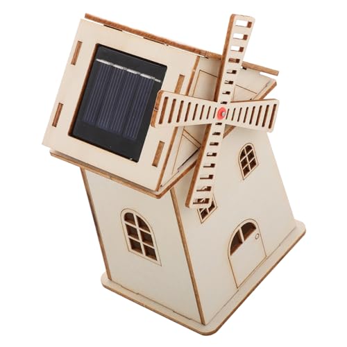 Garneck Solarbetriebenes Windmühlenhaus-Modell, DIY-windmühlen-Requisite Aus Holz, Für Kinder, Wissenschaftliches Experiment, Solarmontage, Spielzeug, Unvollendete Garneck Solarbetriebenes Windmühlenhaus-Modell, DIY-windmühlen-Requisite Aus Holz, Für Kinder, Wissenschaftliches Experiment, Solarmontage, Spielzeug, Unvollendete von Garneck