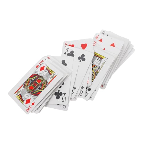 Garneck Spielkarten in Blindenschrift Kartenspiel Blindenschrift-Lernkarten taktil Hilfe Braille-Spiele Produkt erzogen riesige Spielkarten übergroße Spielkarten Papier von Garneck