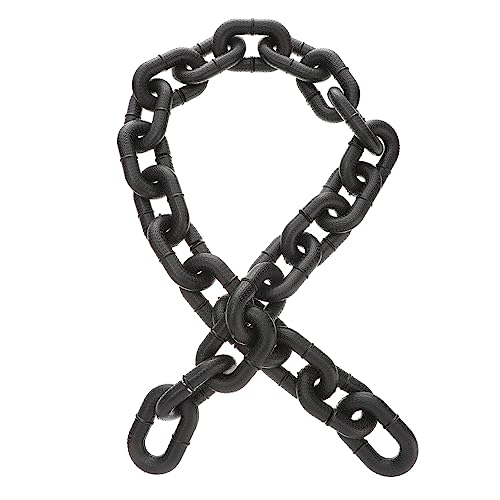 Garneck Spukhauseisenkette Dekoration hoch für LED Halloween-Requisite groß Kette Halloween Halloween-Deko-Kette Party deko Kette lustig gruselige Kette Plastik Black Garneck Spukhauseisenkette Dekoration hoch für LED Halloween-Requisite groß Kette Halloween Halloween-Deko-Kette Party deko Kette lustig gruselige Kette Plastik Black von Garneck