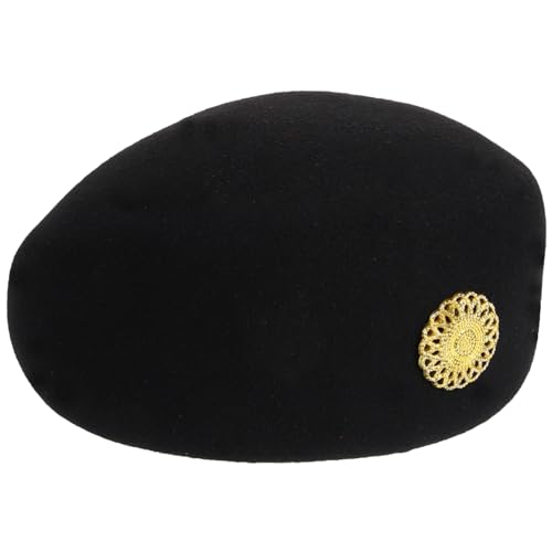 Garneck Stewardess Hut Damen Einheitsgröße Leichtes Cosplay Kostüm Zubehör Klassisches Design für Flugbegleiterin Bühnenauftritt und Party Bequeme Größe Modischer Schwarzer Air Hostess Garneck Stewardess Hut Damen Einheitsgröße Leichtes Cosplay Kostüm Zubehör Klassisches Design für Flugbegleiterin Bühnenauftritt und Party Bequeme Größe Modischer Schwarzer Air Hostess von Garneck
