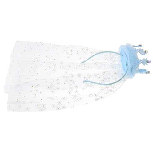 Garneck Stirnband Prinzessin Krone Haarschmuck Leicht für Geburtstagsfeiern Partyzubehör Mädchen Kopfschmuck Blau Niedliches Kawaii Accessoire für Mädchen von Garneck