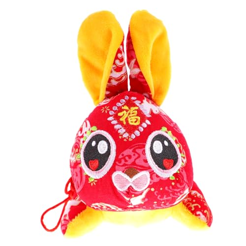 Garneck Stoff Kaninchenpuppe Jahr Der Hasenpuppe Chinesisches Neujahr Plüschtiere Maskottchen-Ornamente Mondneujahrsschlange Hasen-stofftier Hasenpuppe Rot Pp Baumwolle Garneck Stoff Kaninchenpuppe Jahr Der Hasenpuppe Chinesisches Neujahr Plüschtiere Maskottchen-Ornamente Mondneujahrsschlange Hasen-stofftier Hasenpuppe Rot Pp Baumwolle von Garneck