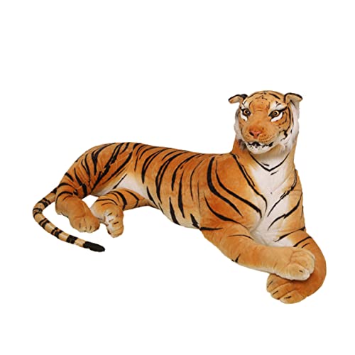 Garneck Stoffpuppen Animal Toys Tier Kuscheltiger Tiger Kuscheltier plushible snugible Plush Tiger Tigerpuppe mit Tieren gefüllte Puppen Simulation Tiger Orange von Garneck