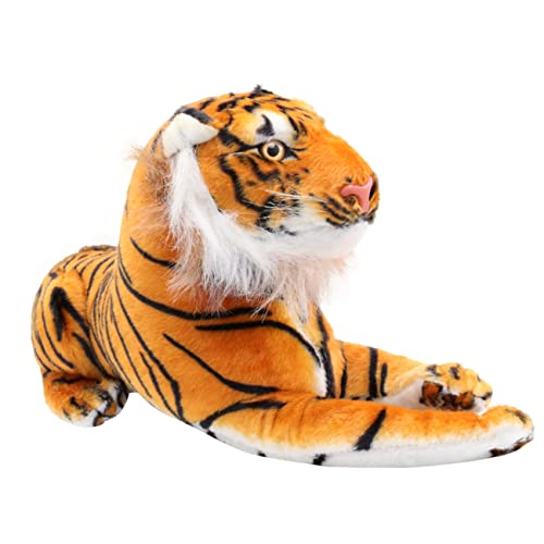 Garneck Stoffpuppen mit Tieren gefüllte Puppen Tiger Tigerpuppe ausgestopftes Tierspielzeug Simulation Tiger Orange von Garneck