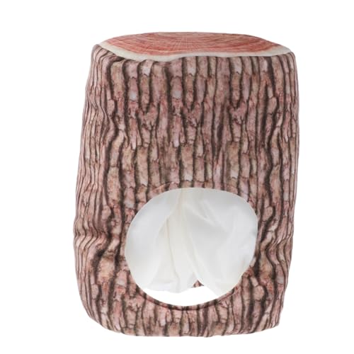 Garneck Stumpf -stoff -kopfabdeckung Lustiger Hut Baum Kostüm Halloween -party -kostüm Lustiges Hutkostüm Weihnachtsmützen Hutkostüm Verkleiden Baumstumpfhut Baumhut Light Brown Plüsch von Garneck