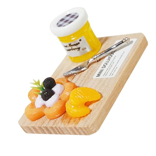 Garneck Supply Mini Flasche Puppenhaus Puppen Spielzeughaus Puppenhaus Schneidebrett Puppenhaus Dekoration Dekoratives Modell Schneidebrett Für Puppenhaus Kinderzubehör Buntes von Garneck