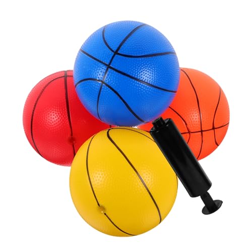 Garneck Teiliges Mini Basketball Spielbälle aus Leichtem Robustem PVC mit Farbiger Oberfläche und Pumpe Witzige Hüpfbälle für Outdoor Spiel von Koordination und Bewegung Garneck Teiliges Mini Basketball Spielbälle aus Leichtem Robustem PVC mit Farbiger Oberfläche und Pumpe Witzige Hüpfbälle für Outdoor Spiel von Koordination und Bewegung von Garneck