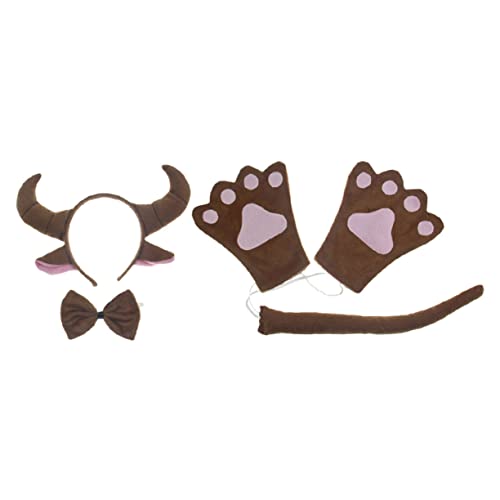 Garneck Tier Kostümset mit Tierohren Haarreif Fliege Handschuhen und Cosplay Zubehör für Halloween und Karneval Garneck Tier Kostümset mit Tierohren Haarreif Fliege Handschuhen und Cosplay Zubehör für Halloween und Karneval von Garneck