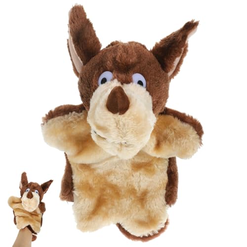 Garneck Tierpuppenspielzeug interaktives beschwertes Kuscheltier ratselspiele Kreatives kleinkinderspielzeug Kinderhandspielzeug Handpuppen Cartoon-Tierspielzeug Plüsch von Garneck