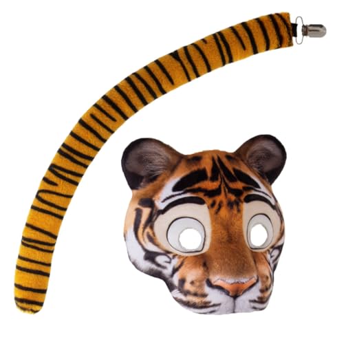Garneck Tigermaske Mit Für Cosplay Kostümzubehör Aus Eva-material Atmungsaktiv Und Leicht Für Halloween Partys Und Maskenbälle Garneck Tigermaske Mit Für Cosplay Kostümzubehör Aus Eva-material Atmungsaktiv Und Leicht Für Halloween Partys Und Maskenbälle von Garneck