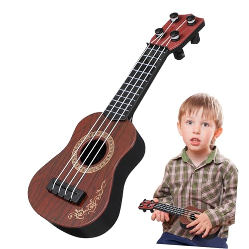 Garneck Miniatur-Ukulele Für Kleinkinder Jungen Und Mädchen Spielzeug-Musikinstrument Pädagogisches Gitarrenspielzeug Rhythmus- Und Koordinationstraining von Garneck