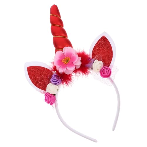 Garneck Unicorn Haarreif für Mädchen Niedliches Kostüm Accessoire für Partys Fotoshootings und Bühnenauftritte Leicht und zu Tragen für Freunde und Familie von Garneck