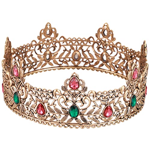 Garneck Vintage Königskrone Herren Gothic Crown für Kostüm Party Cosplay Hochzeit Abschlussball Theater Aufführung Zubehör von Garneck